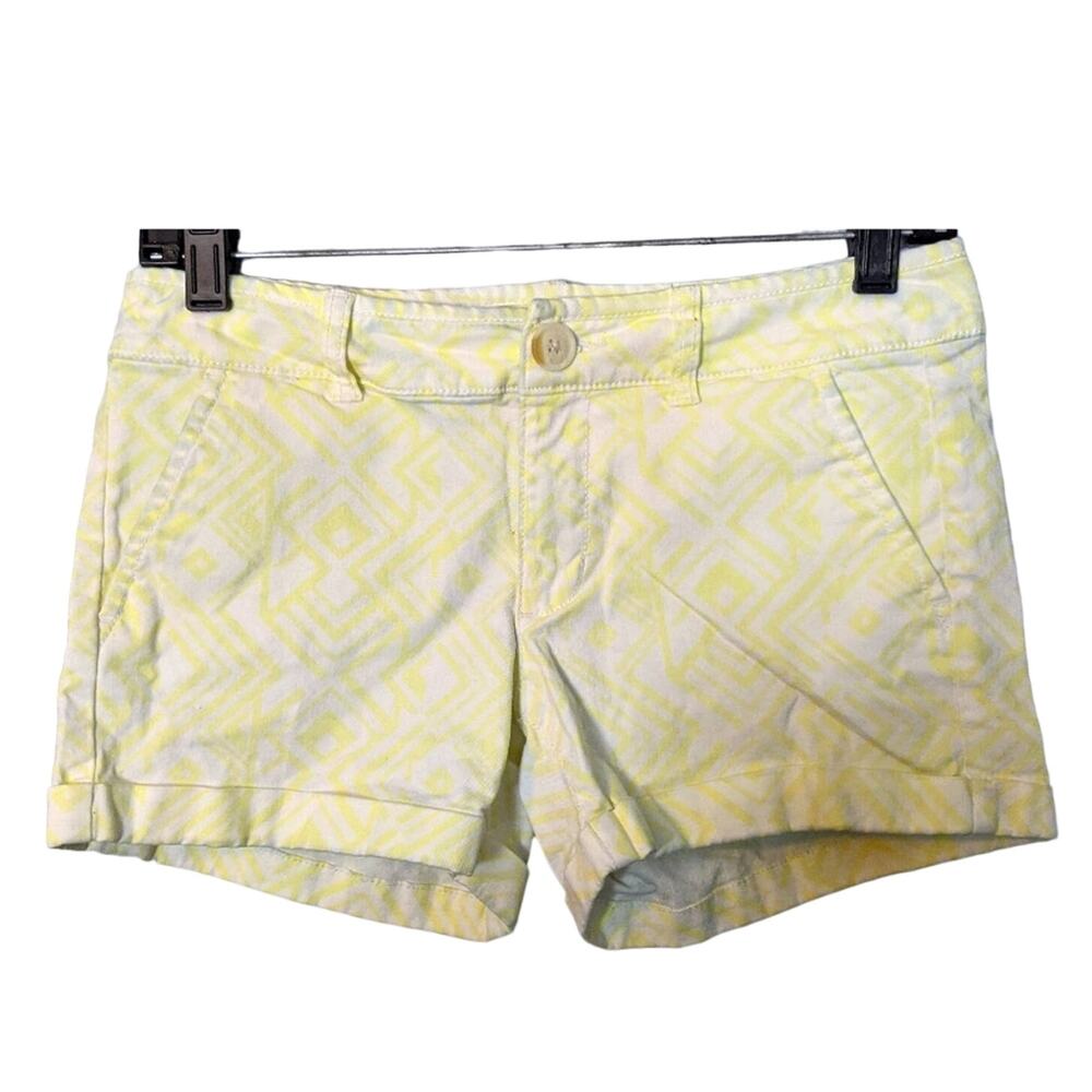 Boho South Western American Eagle Shorts 2 Midi Stretch Modest Summer Beach 70s